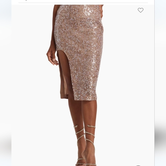 NWT sz 10 $1650 Zeynep Arcay sequined skirt - Picture 2 of 5